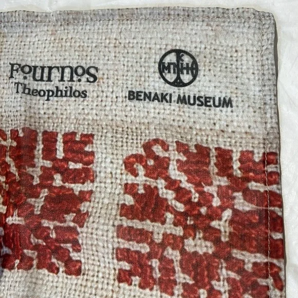 Greek Scarf NEW 33x33 by Fournos Theophilos Benaki Museum - Picture 15 of 15